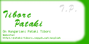 tiborc pataki business card